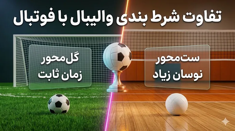 تفاوت شرط بندی والیبال با فوتبال