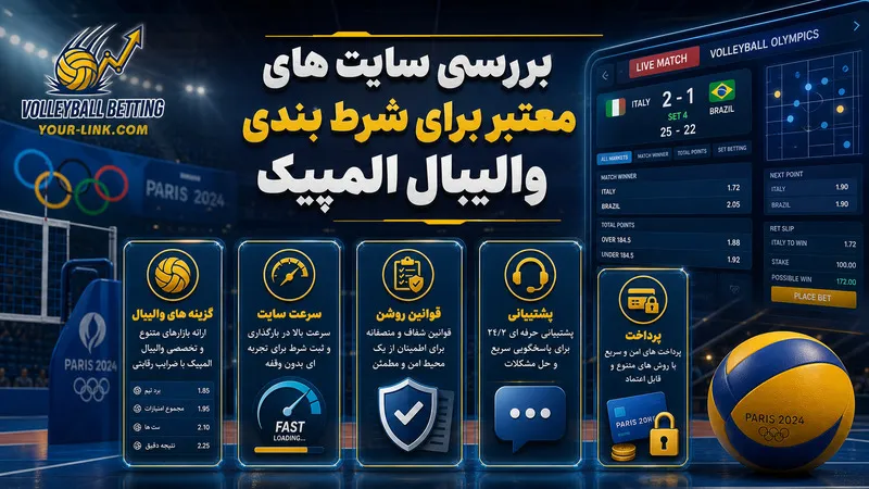 بررسی سایت های معتبر برای شرط بندی والیبال المپیک