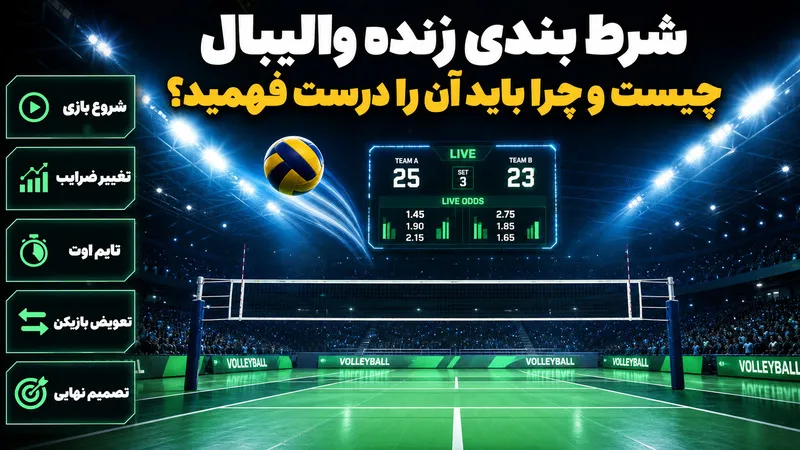 شرط بندی زنده والیبال چیست و چرا باید آن را درست فهمید؟