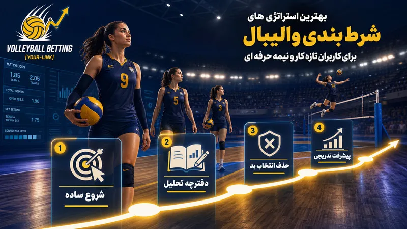 بهترین استراتژی های شرط بندی والیبال برای کاربران تازه کار و نیمه حرفه ای